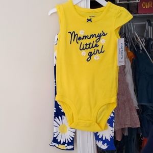 NWT Carter's Mommy's little girl outfit